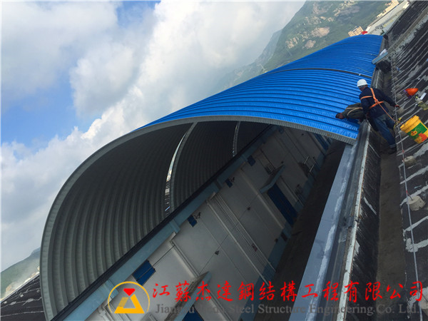 甘肅很新加油站罩棚結(jié)構(gòu)圖卸糧罩棚低價(jià)格